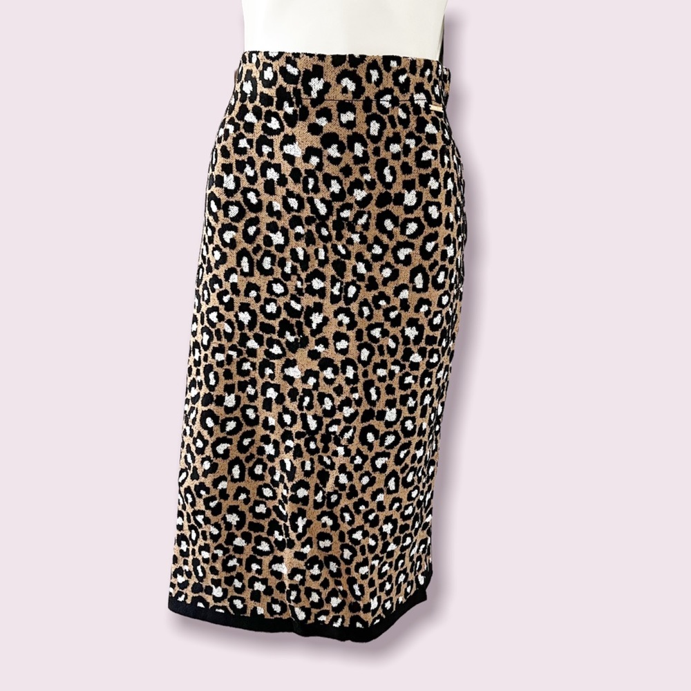 Michael Kors Pencil Skirt, Animal Print Black Dark Camel Size XXL New w/Tag $120